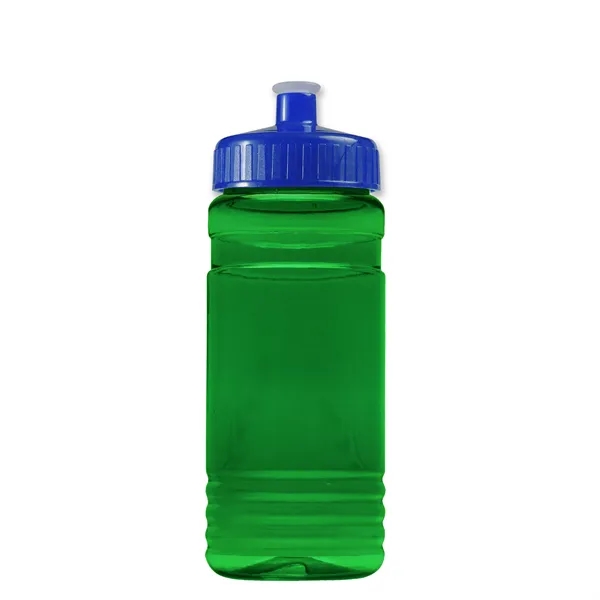 Transparent sports bottle, 20 oz. Straight-wall design with Push-Pull lid. Molded... from ASI 40480 Koozie Group