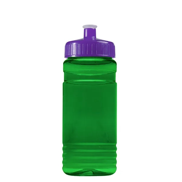 Transparent sports bottle, 20 oz. Straight-wall design with Push-Pull lid. Molded... from ASI 40480 Koozie Group