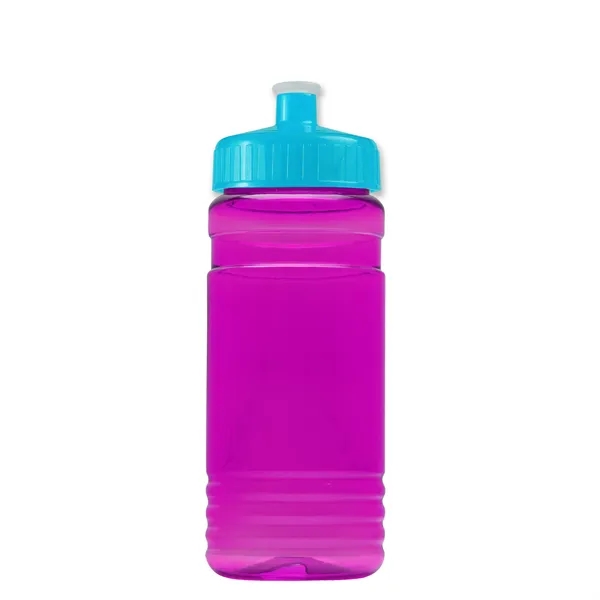 Transparent sports bottle, 20 oz. Straight-wall design with Push-Pull lid. Molded... from ASI 40480 Koozie Group