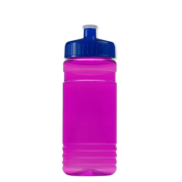Transparent sports bottle, 20 oz. Straight-wall design with Push-Pull lid. Molded... from ASI 40480 Koozie Group