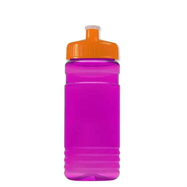 Transparent sports bottle, 20 oz. Straight-wall design with Push-Pull lid. Molded... from ASI 40480 Koozie Group