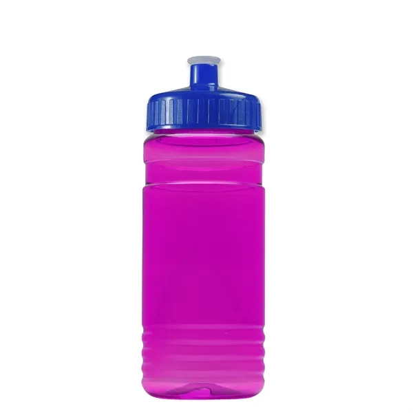 Transparent sports bottle, 20 oz. Straight-wall design with Push-Pull lid. Molded... from ASI 40480 Koozie Group