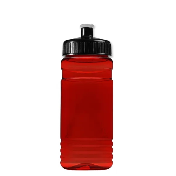 Transparent sports bottle, 20 oz. Straight-wall design with Push-Pull lid. Molded... from ASI 40480 Koozie Group