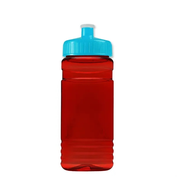 Transparent sports bottle, 20 oz. Straight-wall design with Push-Pull lid. Molded... from ASI 40480 Koozie Group