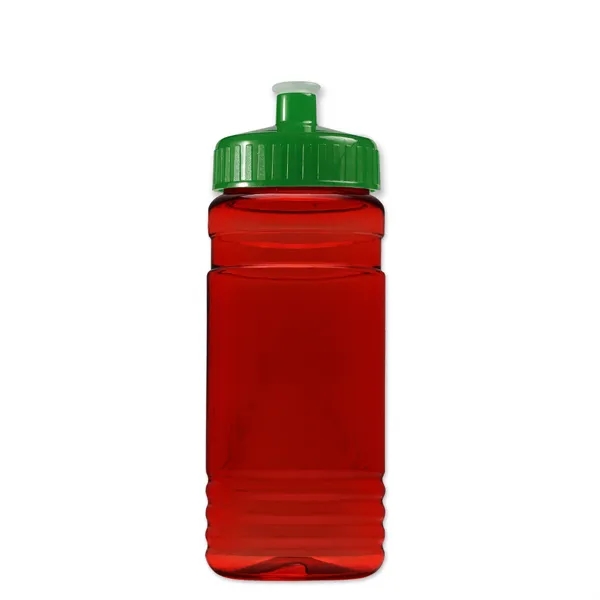 Transparent sports bottle, 20 oz. Straight-wall design with Push-Pull lid. Molded... from ASI 40480 Koozie Group