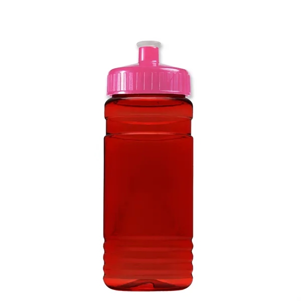 Transparent sports bottle, 20 oz. Straight-wall design with Push-Pull lid. Molded... from ASI 40480 Koozie Group