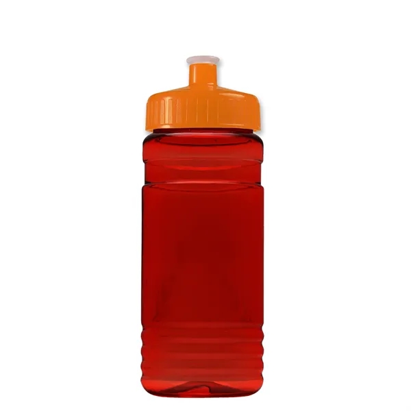 Transparent sports bottle, 20 oz. Straight-wall design with Push-Pull lid. Molded... from ASI 40480 Koozie Group