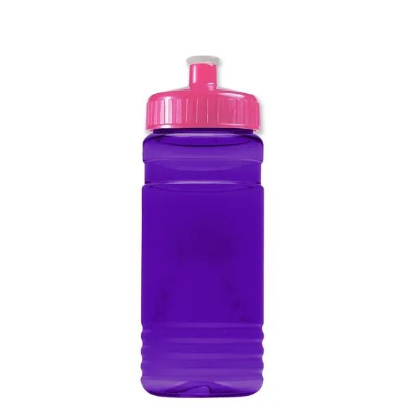 Transparent sports bottle, 20 oz. Straight-wall design with Push-Pull lid. Molded... from ASI 40480 Koozie Group