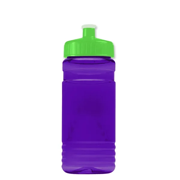 Transparent sports bottle, 20 oz. Straight-wall design with Push-Pull lid. Molded... from ASI 40480 Koozie Group