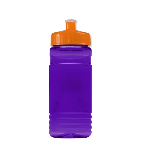 Transparent sports bottle, 20 oz. Straight-wall design with Push-Pull lid. Molded... from ASI 40480 Koozie Group