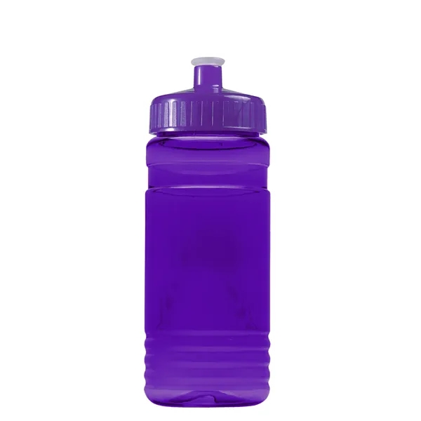 Transparent sports bottle, 20 oz. Straight-wall design with Push-Pull lid. Molded... from ASI 40480 Koozie Group