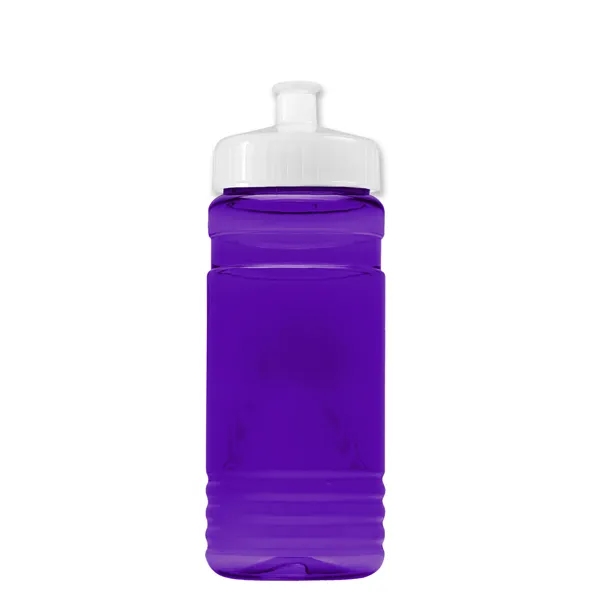 Transparent sports bottle, 20 oz. Straight-wall design with Push-Pull lid. Molded... from ASI 40480 Koozie Group