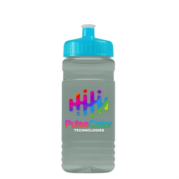 Transparent sports bottle, 20 oz. Straight-wall design with Push-Pull lid. Molded... from ASI 40480 Koozie Group