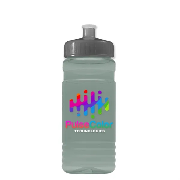 Transparent sports bottle, 20 oz. Straight-wall design with Push-Pull lid. Molded... from ASI 40480 Koozie Group