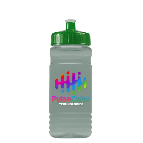 Transparent sports bottle, 20 oz. Straight-wall design with Push-Pull lid. Molded... from ASI 40480 Koozie Group