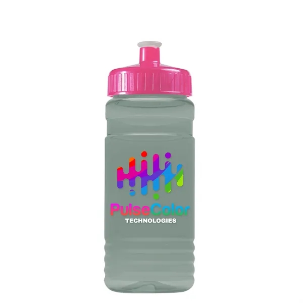 Transparent sports bottle, 20 oz. Straight-wall design with Push-Pull lid. Molded... from ASI 40480 Koozie Group