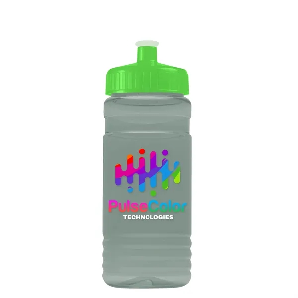 Transparent sports bottle, 20 oz. Straight-wall design with Push-Pull lid. Molded... from ASI 40480 Koozie Group