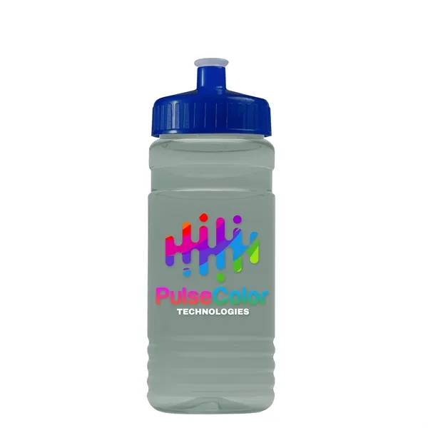 Transparent sports bottle, 20 oz. Straight-wall design with Push-Pull lid. Molded... from ASI 40480 Koozie Group