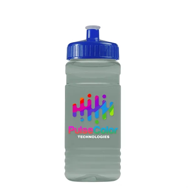 Transparent sports bottle, 20 oz. Straight-wall design with Push-Pull lid. Molded... from ASI 40480 Koozie Group
