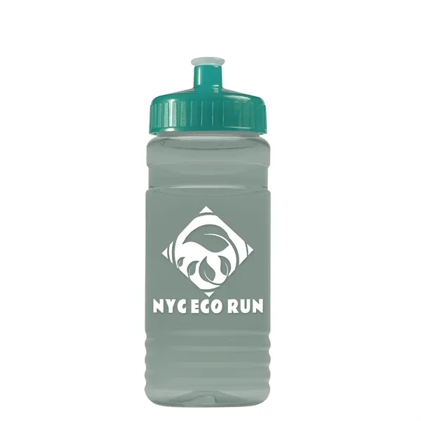 Transparent sports bottle, 20 oz. Straight-wall design with Push-Pull lid. Molded... from ASI 40480 Koozie Group