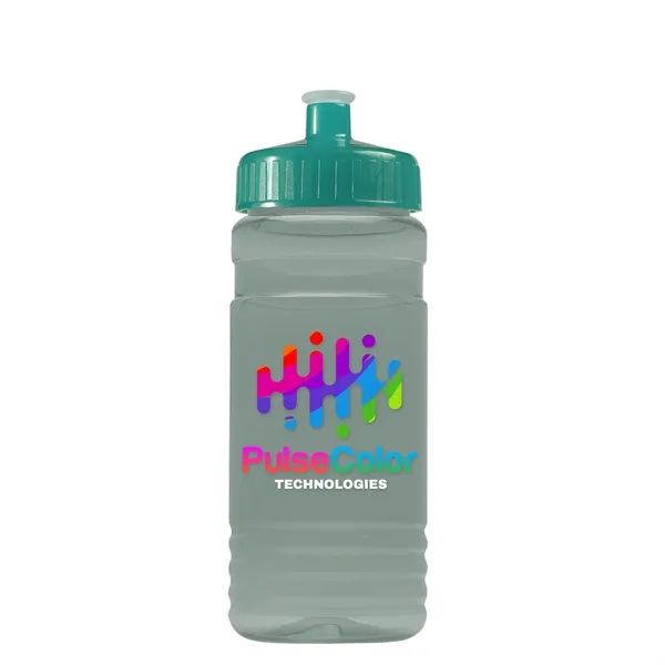 Transparent sports bottle, 20 oz. Straight-wall design with Push-Pull lid. Molded... from ASI 40480 Koozie Group