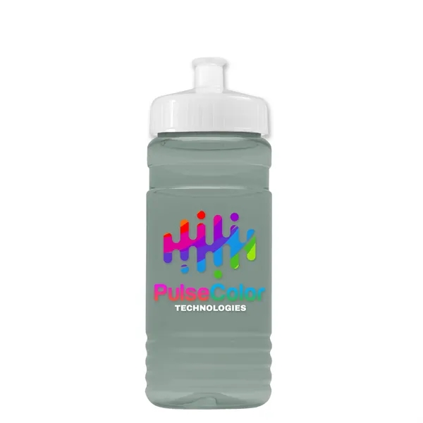 Transparent sports bottle, 20 oz. Straight-wall design with Push-Pull lid. Molded... from ASI 40480 Koozie Group