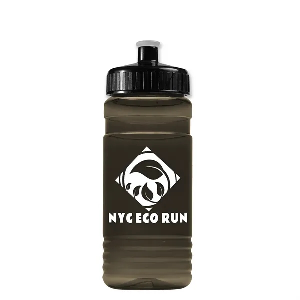 Transparent sports bottle, 20 oz. Straight-wall design with Push-Pull lid. Molded... from ASI 40480 Koozie Group