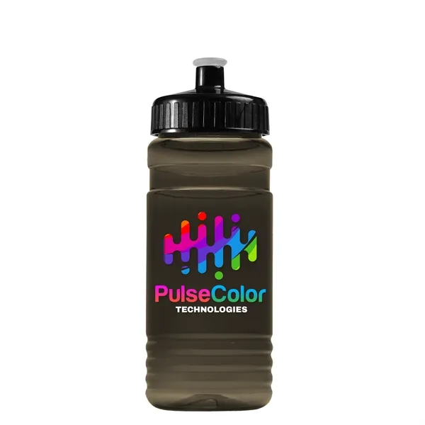 Transparent sports bottle, 20 oz. Straight-wall design with Push-Pull lid. Molded... from ASI 40480 Koozie Group