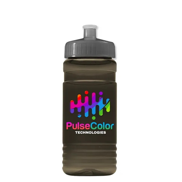 Transparent sports bottle, 20 oz. Straight-wall design with Push-Pull lid. Molded... from ASI 40480 Koozie Group