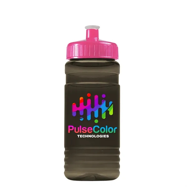 Transparent sports bottle, 20 oz. Straight-wall design with Push-Pull lid. Molded... from ASI 40480 Koozie Group