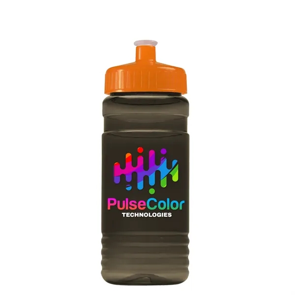 Transparent sports bottle, 20 oz. Straight-wall design with Push-Pull lid. Molded... from ASI 40480 Koozie Group