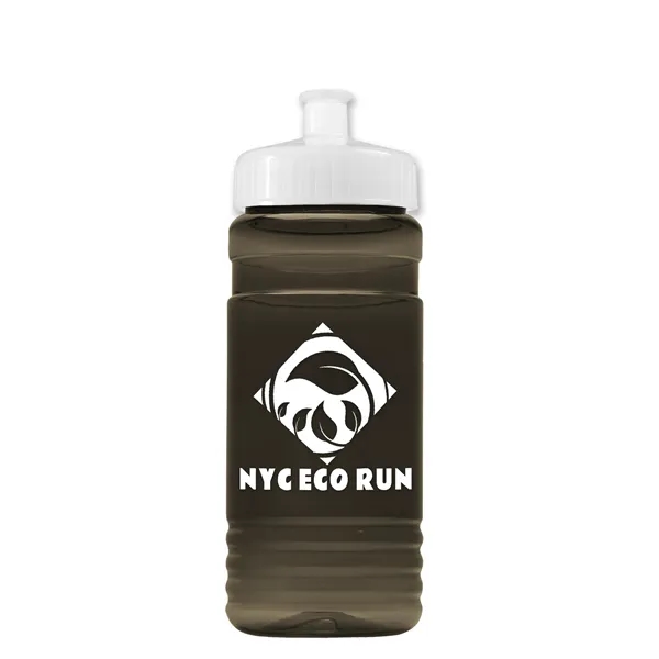 Transparent sports bottle, 20 oz. Straight-wall design with Push-Pull lid. Molded... from ASI 40480 Koozie Group