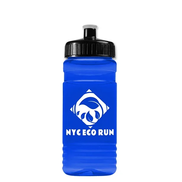 Transparent sports bottle, 20 oz. Straight-wall design with Push-Pull lid. Molded... from ASI 40480 Koozie Group