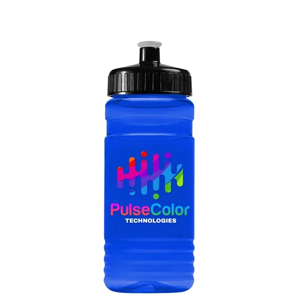 Transparent sports bottle, 20 oz. Straight-wall design with Push-Pull lid. Molded... from ASI 40480 Koozie Group