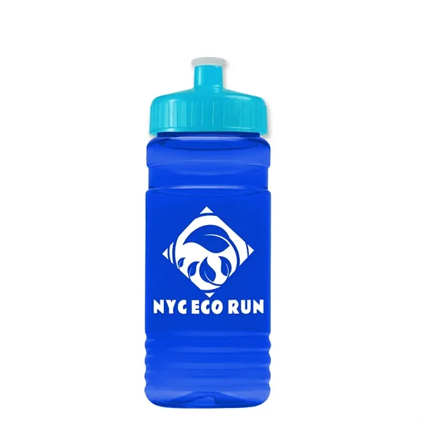 Transparent sports bottle, 20 oz. Straight-wall design with Push-Pull lid. Molded... from ASI 40480 Koozie Group