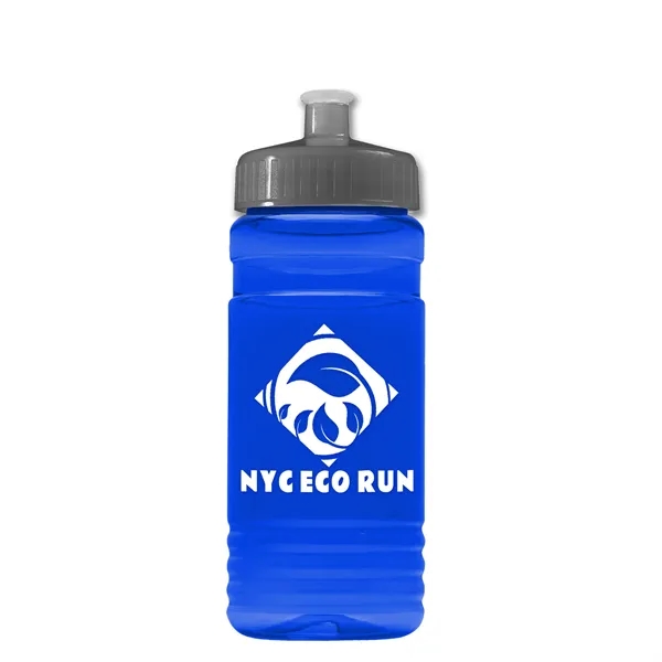 Transparent sports bottle, 20 oz. Straight-wall design with Push-Pull lid. Molded... from ASI 40480 Koozie Group