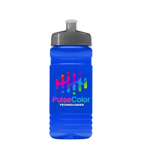 Transparent sports bottle, 20 oz. Straight-wall design with Push-Pull lid. Molded... from ASI 40480 Koozie Group