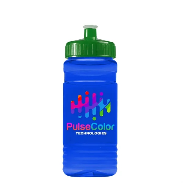 Transparent sports bottle, 20 oz. Straight-wall design with Push-Pull lid. Molded... from ASI 40480 Koozie Group