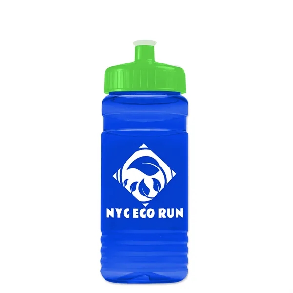 Transparent sports bottle, 20 oz. Straight-wall design with Push-Pull lid. Molded... from ASI 40480 Koozie Group