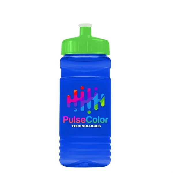 Transparent sports bottle, 20 oz. Straight-wall design with Push-Pull lid. Molded... from ASI 40480 Koozie Group