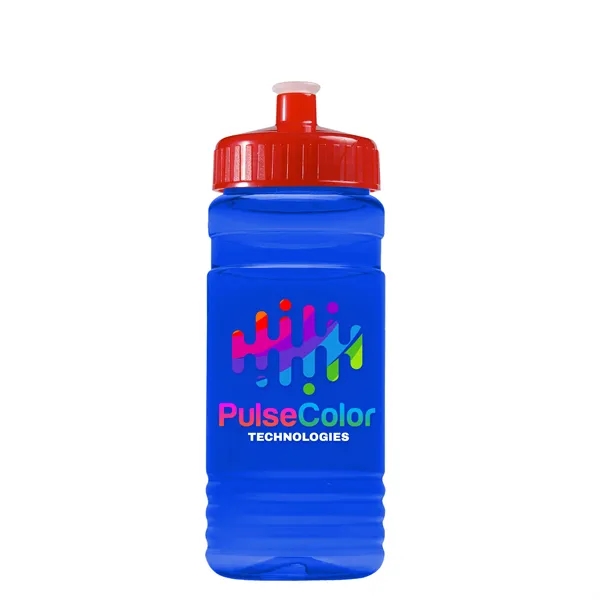 Transparent sports bottle, 20 oz. Straight-wall design with Push-Pull lid. Molded... from ASI 40480 Koozie Group