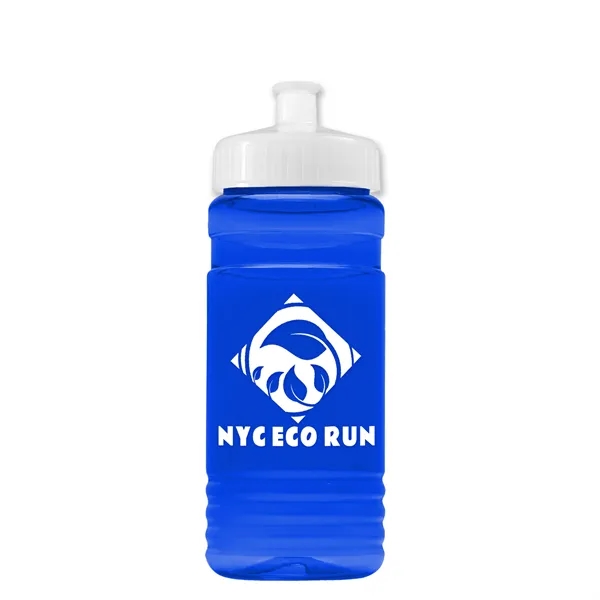 Transparent sports bottle, 20 oz. Straight-wall design with Push-Pull lid. Molded... from ASI 40480 Koozie Group