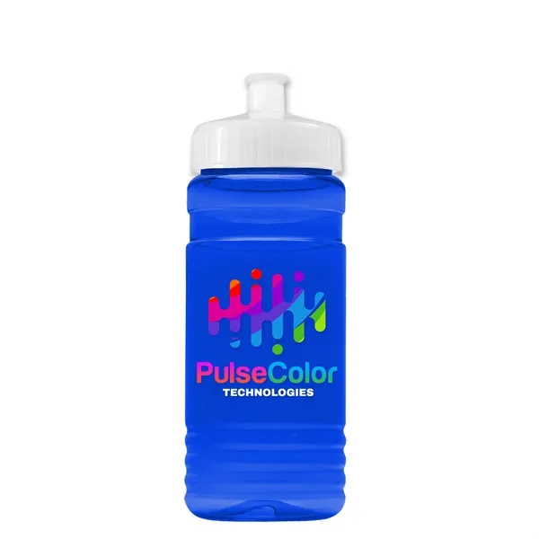 Transparent sports bottle, 20 oz. Straight-wall design with Push-Pull lid. Molded... from ASI 40480 Koozie Group