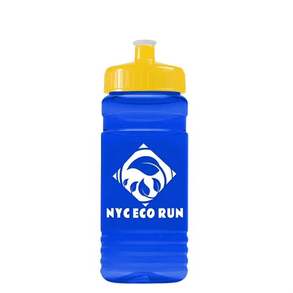 Transparent sports bottle, 20 oz. Straight-wall design with Push-Pull lid. Molded... from ASI 40480 Koozie Group