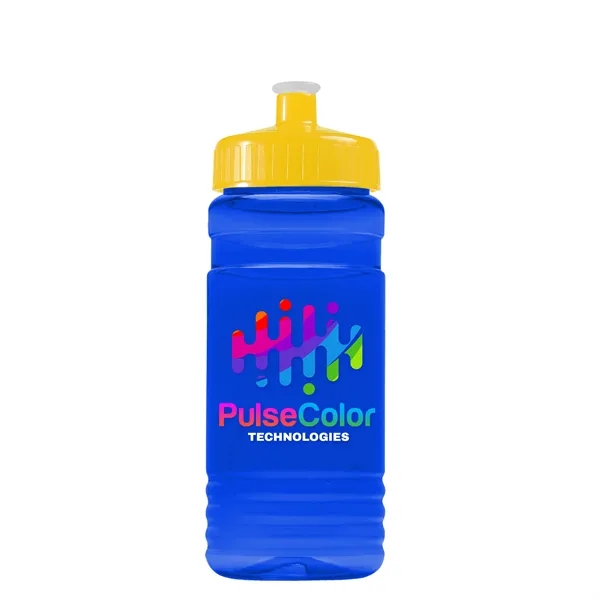 Transparent sports bottle, 20 oz. Straight-wall design with Push-Pull lid. Molded... from ASI 40480 Koozie Group