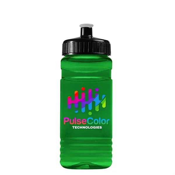 Transparent sports bottle, 20 oz. Straight-wall design with Push-Pull lid. Molded... from ASI 40480 Koozie Group
