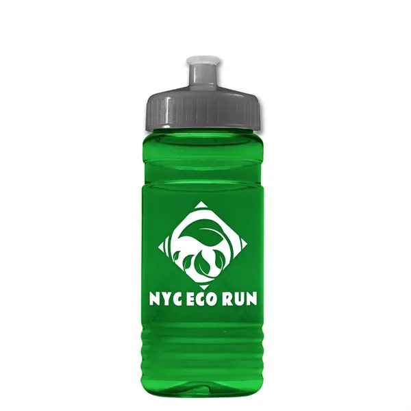 Transparent sports bottle, 20 oz. Straight-wall design with Push-Pull lid. Molded... from ASI 40480 Koozie Group