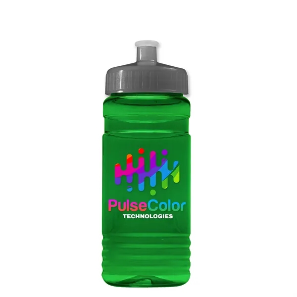 Transparent sports bottle, 20 oz. Straight-wall design with Push-Pull lid. Molded... from ASI 40480 Koozie Group