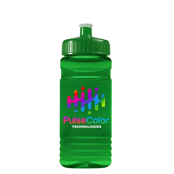 Transparent sports bottle, 20 oz. Straight-wall design with Push-Pull lid. Molded... from ASI 40480 Koozie Group