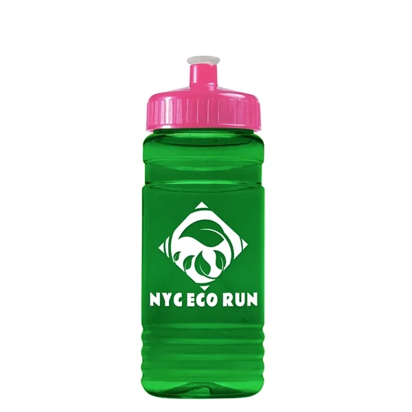 Transparent sports bottle, 20 oz. Straight-wall design with Push-Pull lid. Molded... from ASI 40480 Koozie Group